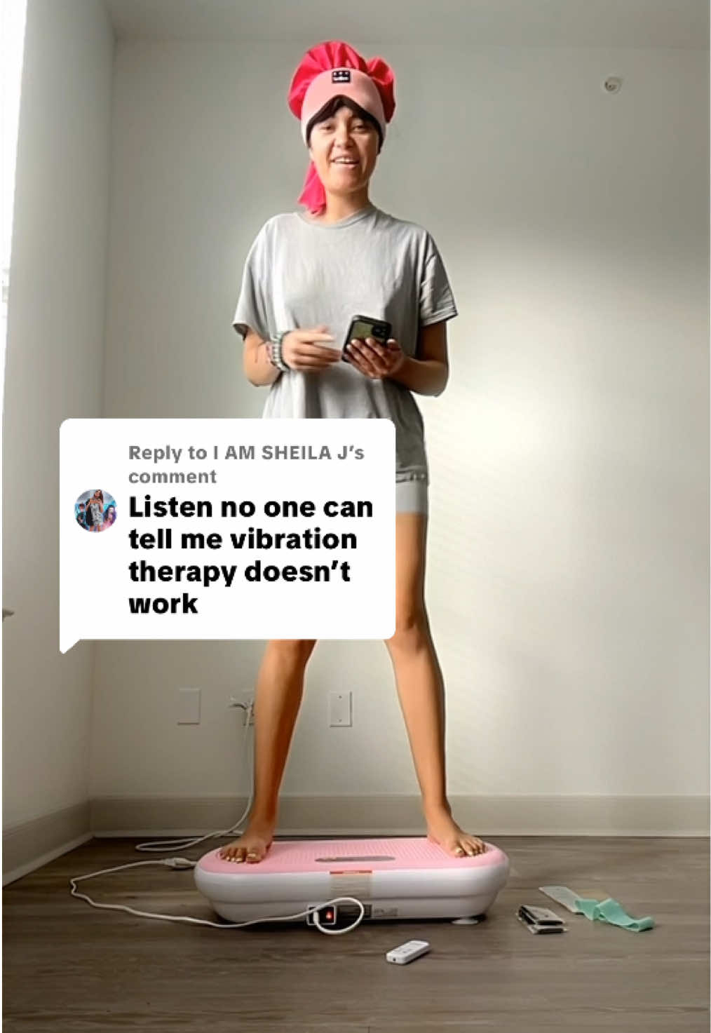 Replying to @I AM SHEILA J Vibration therapy is changing my reality in real time.