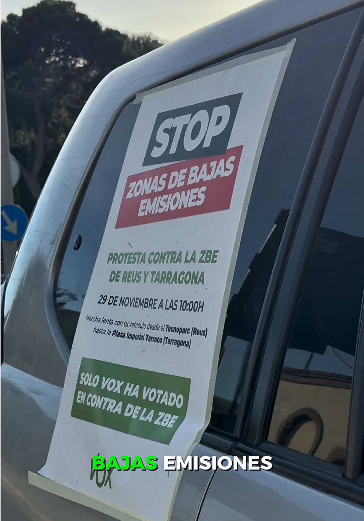 Marcha Lenta en contra de la ZBE 🚗💨 #tarragona #reus #cataluña #españa #vox 