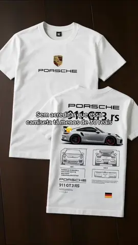 Camiseta Masculina Porshe #modamasculina #TikTokShopBlackFriday 