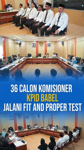 DPRD Provinsi Kepulauan Bangka Belitung melalui Komisi I melaksanakan Fit and Proper Test terhadap 36 calon komisioner KPID Babel, Sabtu (29/11/2025).  Ketua Komisi I DPRD Babel, Pahlivi, menegaskan harapannya agar komisioner terpilih nantinya benar-benar memiliki integritas, komitmen, dan etos kerja yang kuat untuk membangun serta memperkuat dunia penyiaran di Bangka Belitung.  #DPRDBabel #KPIDBabel #FitAndProperTest  #PenyiaranBabel #BangkaBelitung 