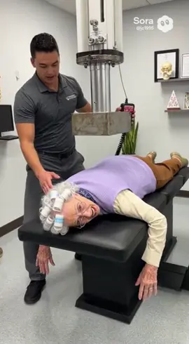 And…she’s gone #ai #grandma #chiropractor #chiropractic #sora