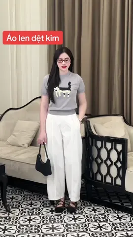 Áo len dệt kim siêu đẹp.#thoitrangnu #maithom6 #aolendetkim #xh 