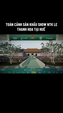 TOÀN CẢNH SÂN KHẤU SHOW NTK LE THANH HOA TẠI HUẾ  #kingbeauty #misscosmo #misscosmo2025 #ntklethanhhoa 