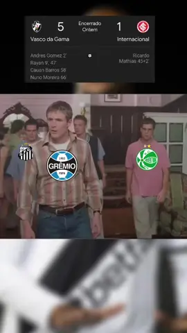 Eu cai ? 🤣🤣🤣  Resumo do jogo entre Vasco x Internacional em uma cena.  #vascodagama #vasco #inter #internacional #gremio 