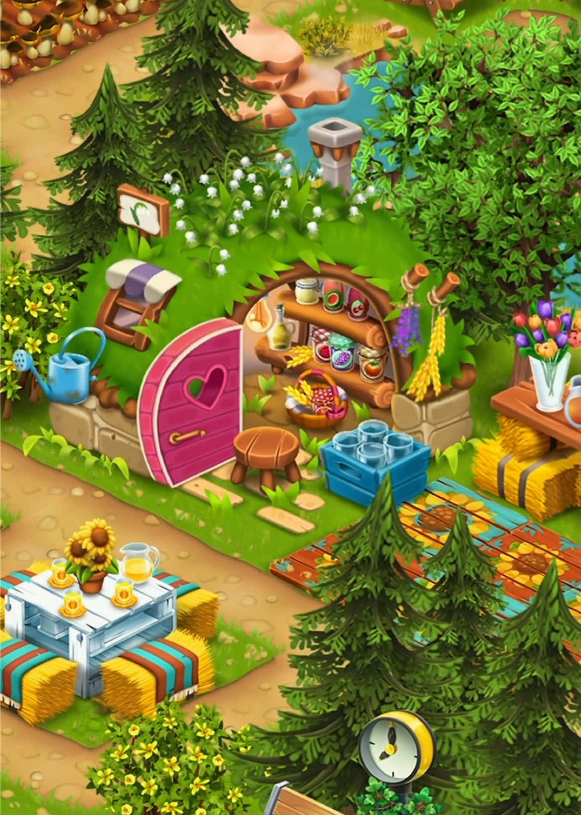 Eu queria muito essa decoração 😍 #hayday #designideas #inspiration #foryoupage #fyp 