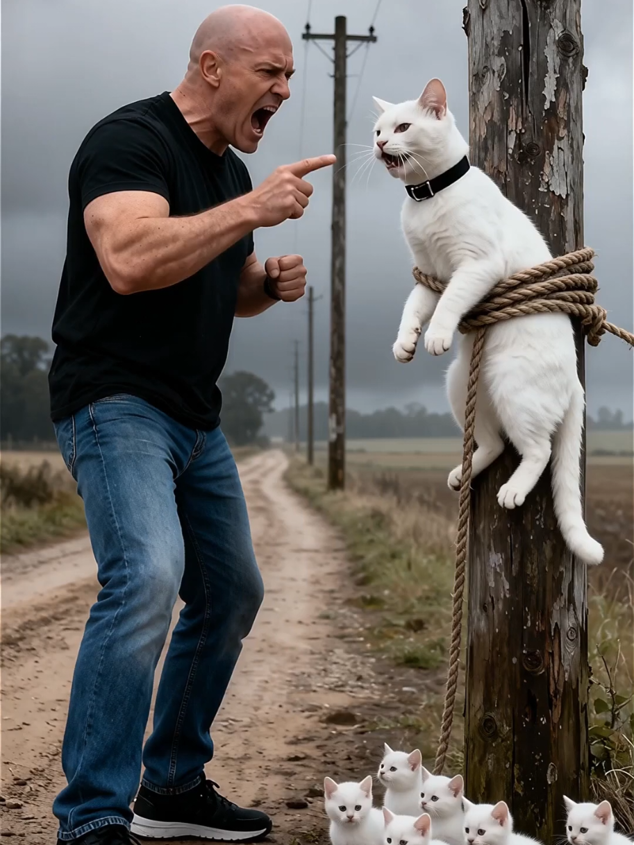 A kind lady saves cat and her cute kittens#foryoupage❤️❤️##cat#kindness#viral