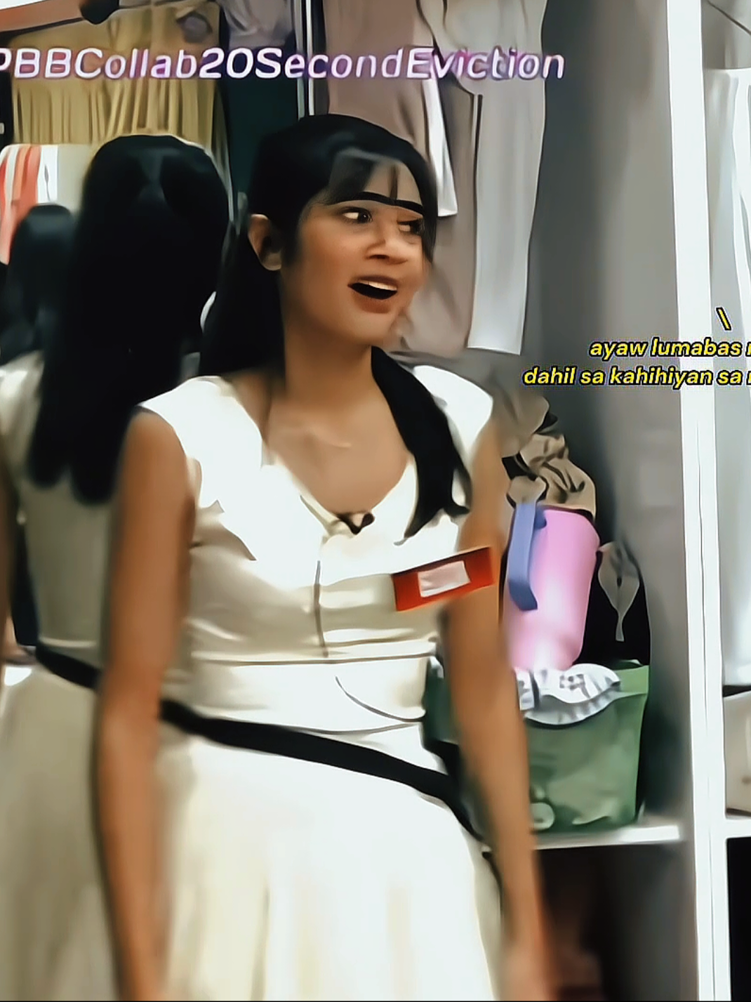 Finally! Queen of Drama nakalabas na sa bahay ni kuya! SENSE OF URGENCY!! @elizaborromeo_  #elizaevicted #elicoevicted #elizaborromeo #elizanadmarco #pbbcelebritycollabevictionnight 