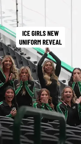 our ice girls were on cloud ‘99 after seeing their new uniforms for the first time 🙌