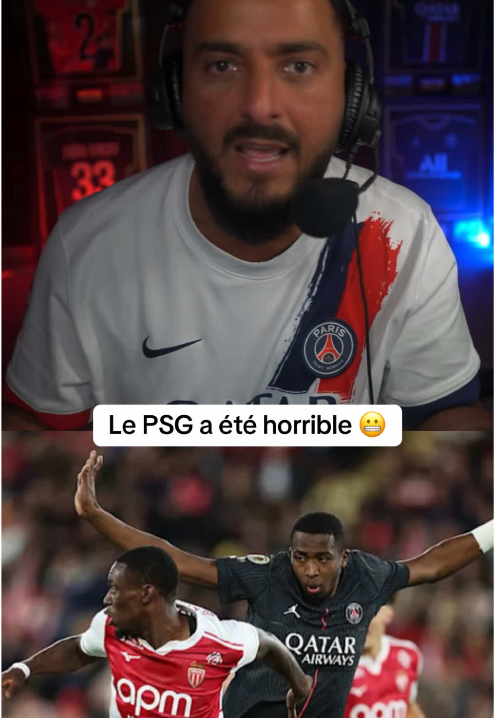 Le PSG a été horrible 😬 @L’immigré parisien #psg #monaco #footballtiktok #immigreparisien #footballtiktok 