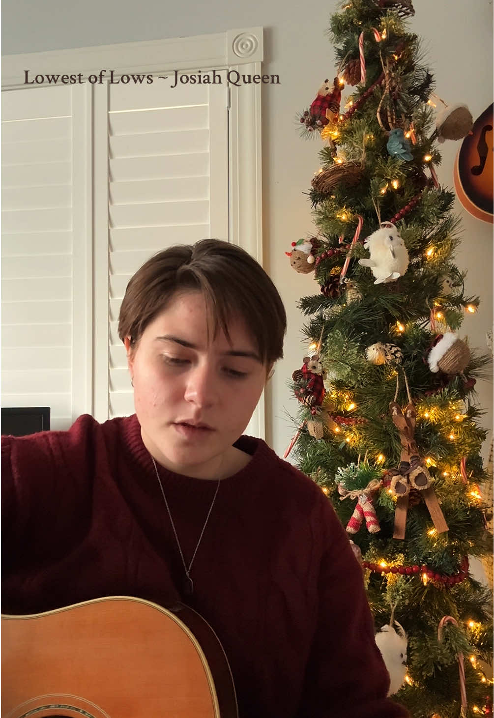 Christmas music is acceptable now right? (I’ve been listening to it all month) Lowest of Lows ~ @Josiah Queen  • • #christian #christianity #christmasmusic #christianmusic #christmas 
