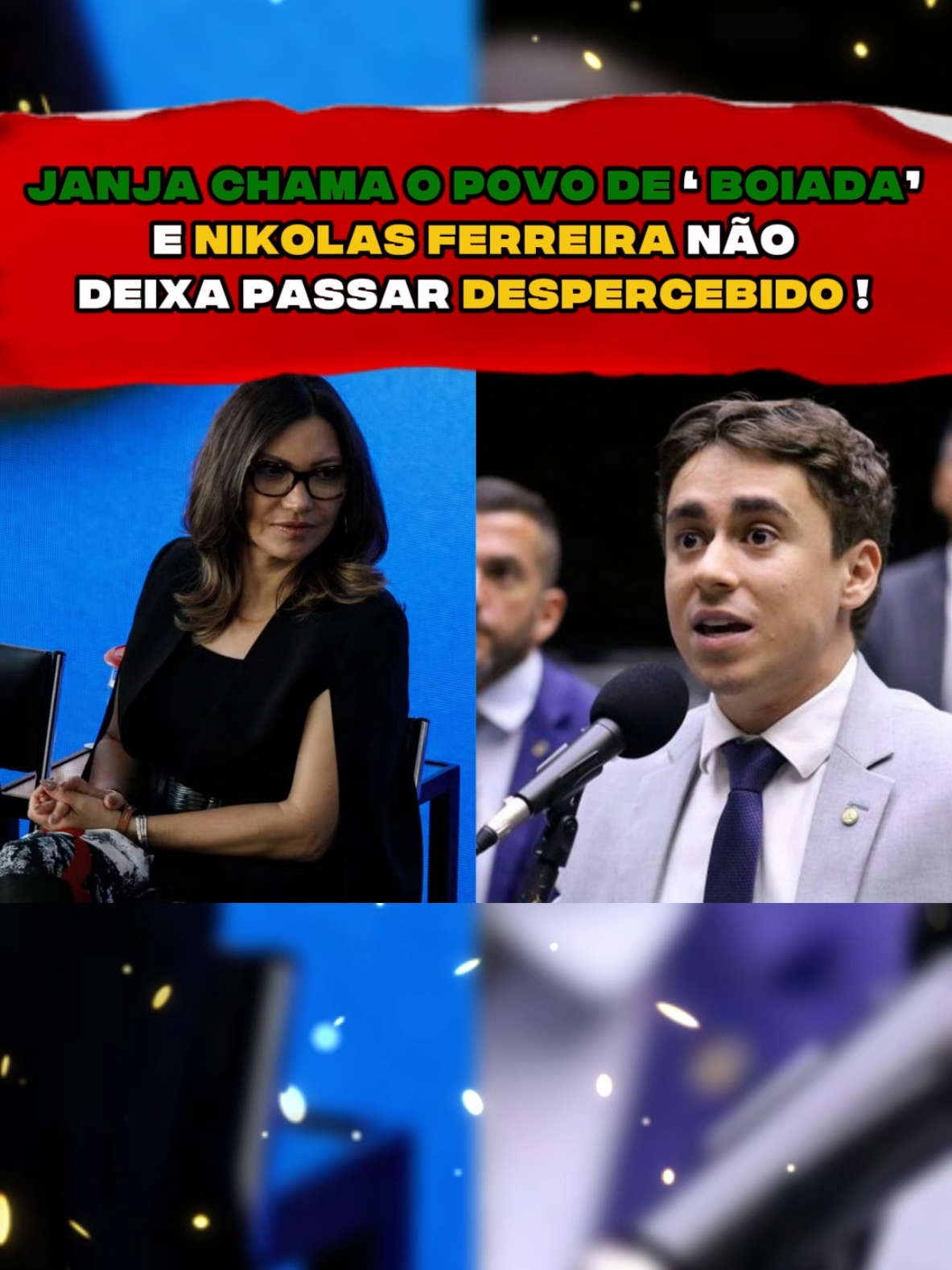 Janja chamou o povo de ‘boiada’, mas Nikolas Ferreira não deixou barato! Ele desmascarou a fala e expôs a verdadeira intenção por trás do governo Lula. Assista agora! #noticias #pt #nikolasferreira #lula #janja 