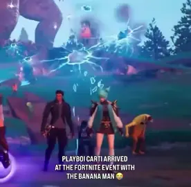 He love banana man  #carti #fortnite #fyp #banana #event @playboicarti 