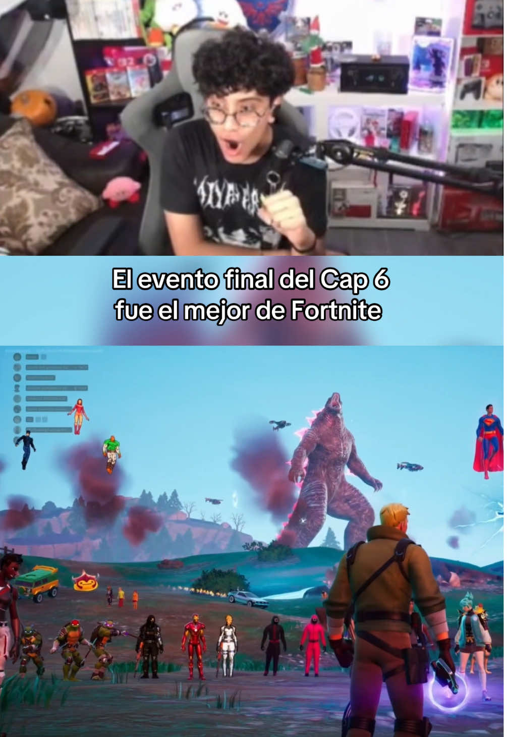 Así que esto fue una batalla real… 🥹 #jvindahouse #fortnite #fortniteevent #endgame #reaccion  Evento Final Fortnite capítulo 6 reacción 