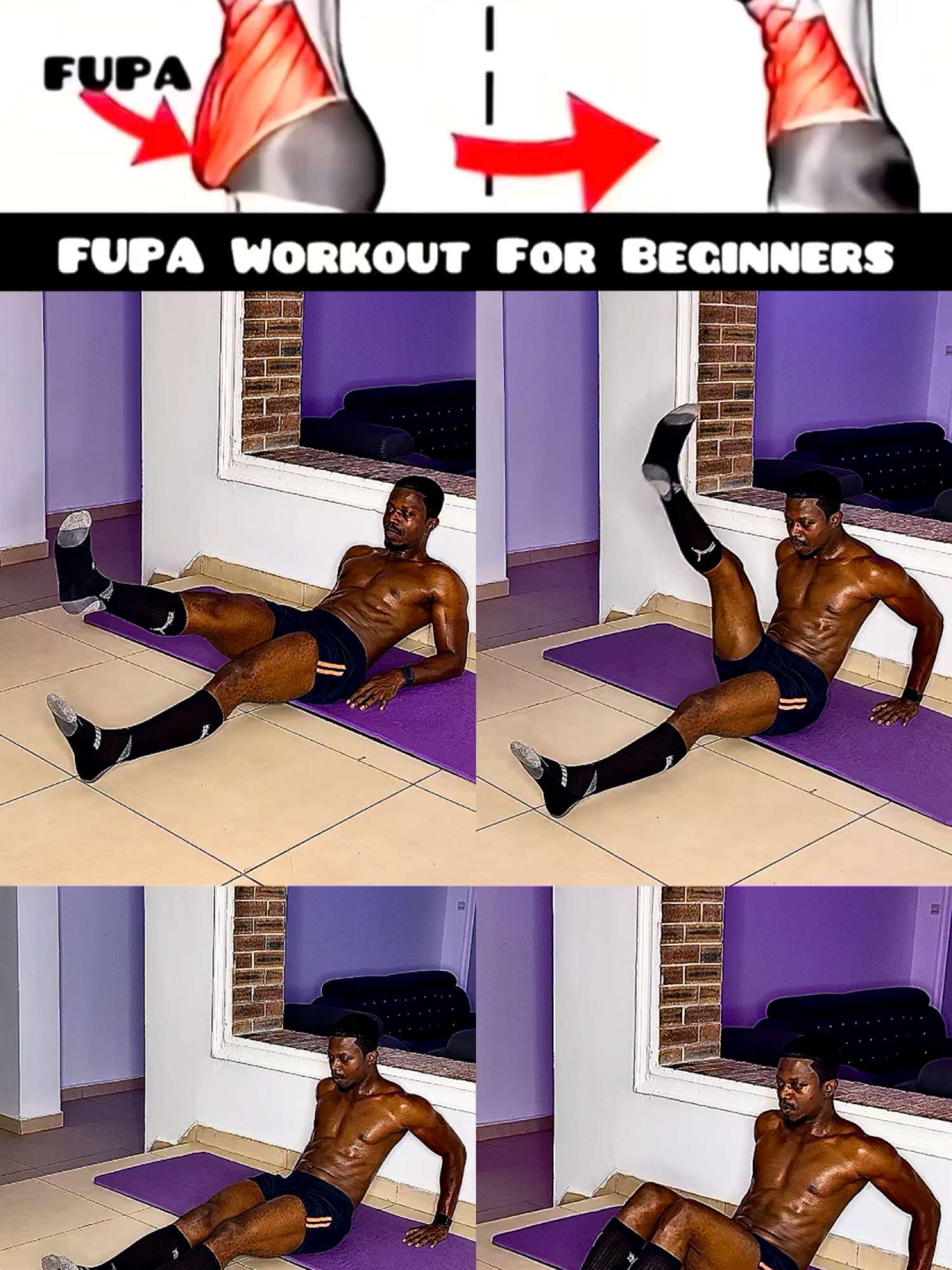 FUPA Workout For Beginners: Lower Belly Fat Exercises #absworkout #losebellyfat #beginnerworkout