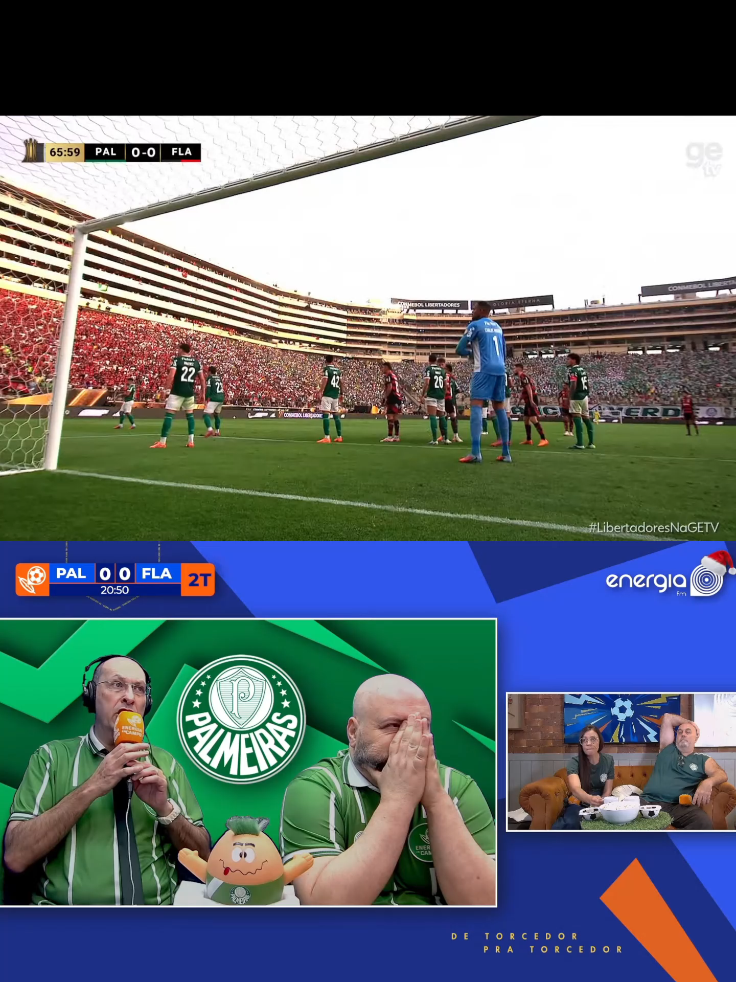 REAÇÃO PALMEIRENSE COM GOL DO FLAMENGO  #flamengo #palmeiras #libertadores #react