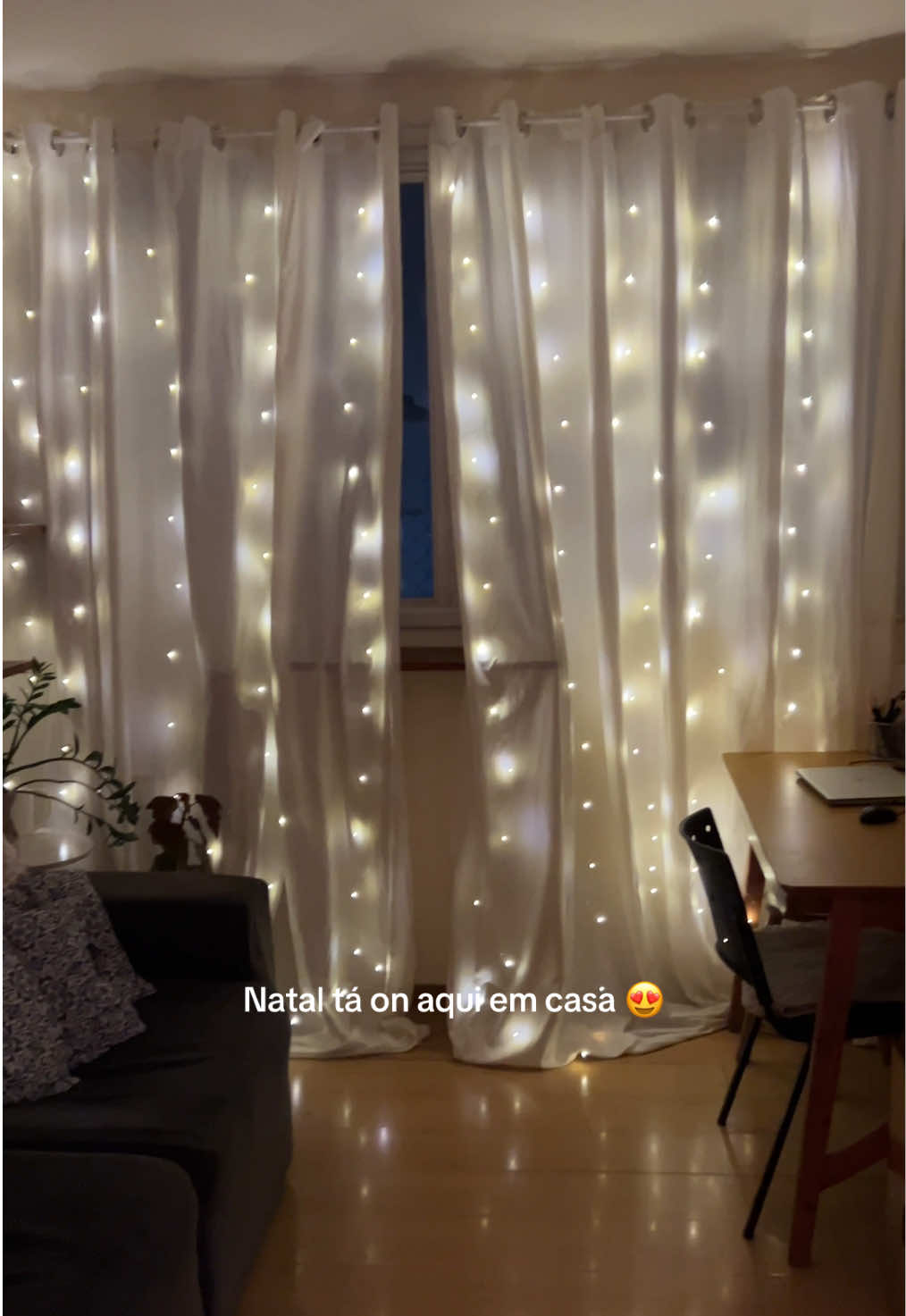 Luzinhas de Natal de led bem baratinhas e fica lindo. Eu amei 😍🎄✨ #natal2026 #luzdenatal #luzinhasdenatal 