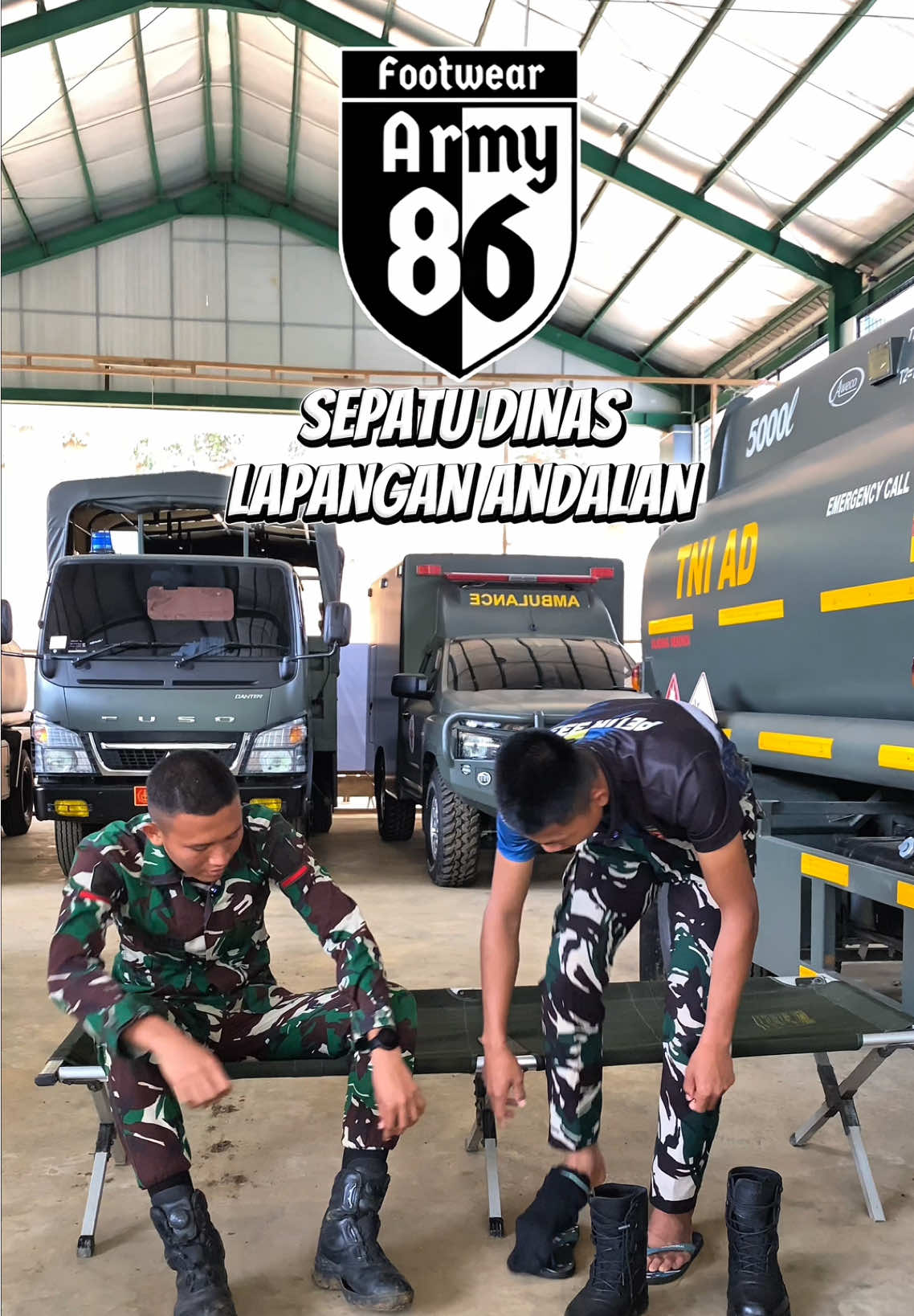 Sepatu PDL lapangan,untuk kalian yg butuh kenyamanan dan keawetan kiw kiw 😁😎 @Army 86 Footwear  #septupdl #tnipolri #satpam #taliputar #sepatupdltaliputar
