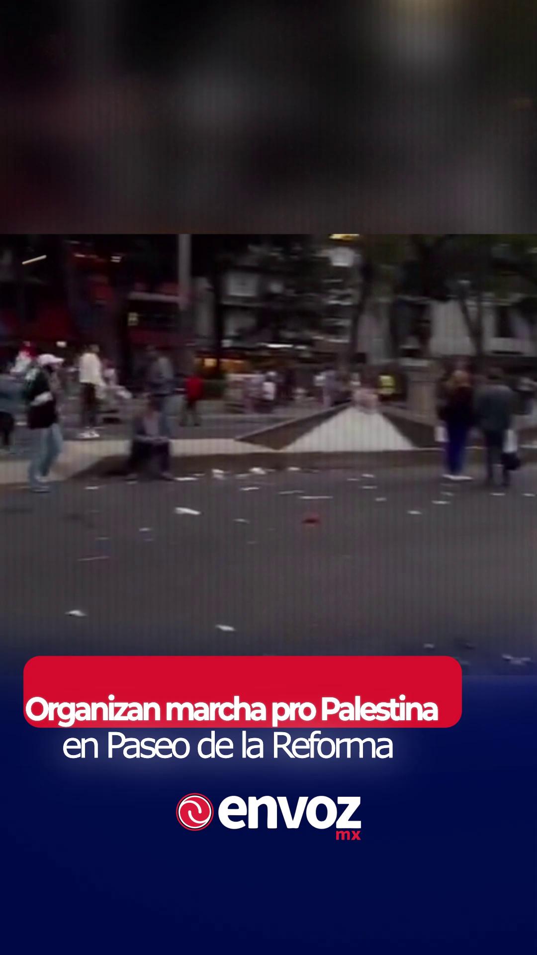 Unas 700 personas participaron en una marcha pro Palestina en la Ciudad de México, avanzando por Paseo de la Reforma. La movilización transcurrió de forma mayoritariamente pacífica, aunque dejó varias pintas en bardas y algunos comercios a lo largo del recorrido. La protesta se suma a las manifestaciones globales contra la ofensiva en Gaza y en defensa de los derechos del pueblo palestino. #noticias #Palestina #CDMX #Marcha #Reforma