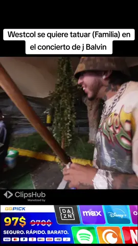 GGPICK Westcol se quiere tatuar (Familia) en el concierto de j Balvin. #westcolclips #westcol #west #clips #jbalvin 