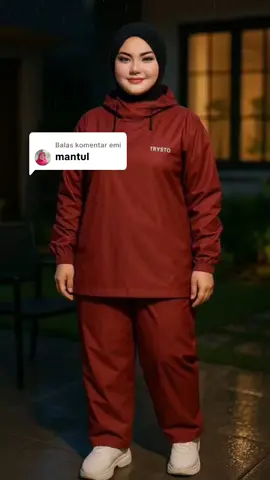 Membalas @emi promo jas hujan model hoodie 