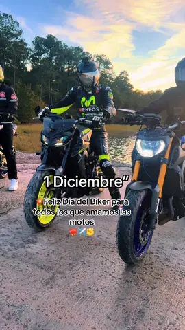 💥1 diciembre Feliz día del biker para todos los que amamos las motos #yamaha #biker #mt09 #teammoncada51 #teamkayser 