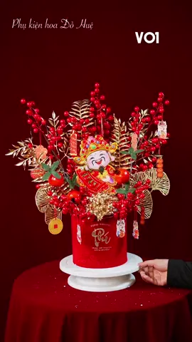 Chậu nhung thần tài lắc decor ngày Tết đẹp #phukienhoadohue  #tet  #2026 