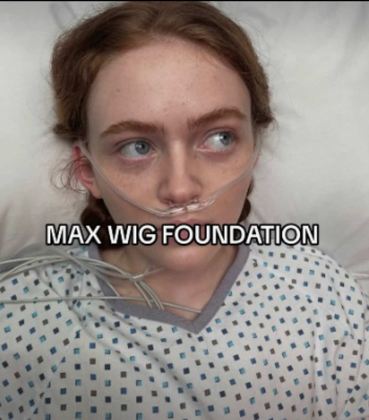 We put a wig on Sadie when we did her braids in season 5, to keep continuity throughout the scenes and to protect her real hair! Styled by Kat Suhre🖤 #strangerthings #sadiesink #maxmayfield #wig #braids 