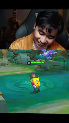 Grabe sobrang solid ang skin na to#MLBB #MLBBFriendFest #MLBBXSpongeBob #spongebobemote 