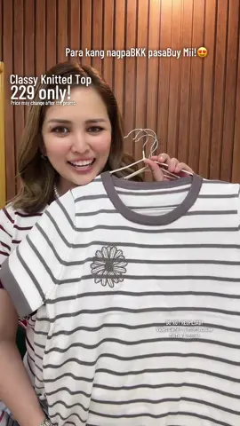Para kang nagpaBKK pasabuy!! Super bet ko talaga mga Mamshhh! Ganda ng design!✨💯😍 229 only! #momsh_mae #fyp #knittedtop 