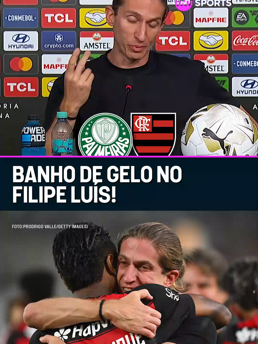 FAÇA SUA FESTA, TORCIDA DO FLAMENGO!! 🔴⚫ NÃO FALTOU O TRADICIONAL BANHO DE GELO NO FILIPE LUÍS! #Libertadores #FutebolBrasileiro #PósJogo #foryou #Libertadores #tiktokesportes #flamengo #fyp