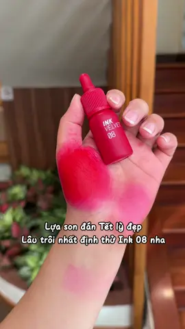 Gợi ý màu son đánh tết- siêu lỳ, siêu bền màu, tôn da trắng da #gialoicosmetic #gialoi #inkvelvet #ink08 