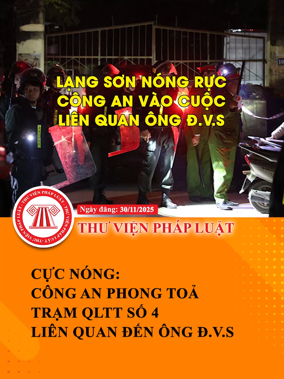 Cực nóng: Công an phong tỏa Trạm QLTT số 4 tại Lạng Sơn - liên quan đến ông Đ.V.S #TVPL #ThuVienPhapLuat #LearnOnTikTok #hoccungtiktok