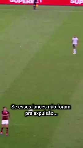 De raspão, sem querer, com intenção, todos os lances são passíveis de cartão vermelho. Cabe ao arbitro, dentro do seu critério, aplicar ou não a advertência.  Trouxe aqui pra vocês vários lances envolvendo o Palmeiras, de anos anteriores ao atual, lances que também geraram polêmicas e bastante discussões.  Devemos ser justos. Todos os lances, incluindo os de hoje (Raphael Veiga em Carrascal e Pulgar em Fuchs, deveriam ser assinalados os cartões vermelhos)  Mas em nenhum dos dois foram aplicados. Segue o jogo!  Antes de falar que é roubo, veja o histórico do seu time e seja pelo menos justo em admitir que a arbitragem errou para os dois lados.  Flamengo venceu na bola. Porque foi melhor e superior desde o início ao término da partida. Mereceu o título! 🏆🔴⚫