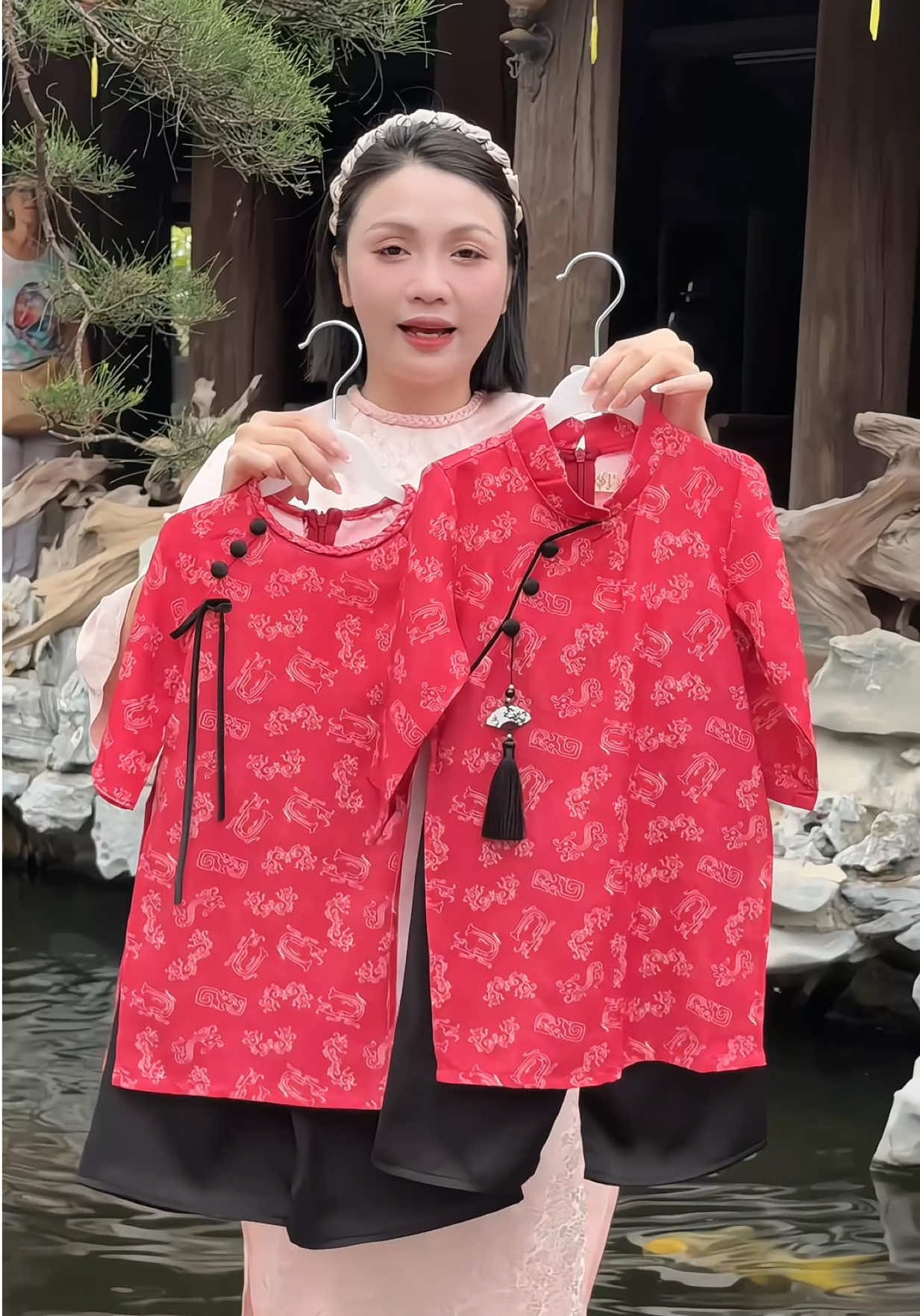 Set Áo Dài Tết Kim Tường Cho Bé cao cấp #megiangcogu #quanaotreem #aodaichobe #aodaicachtanchobe #aodaicachtan 