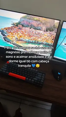 Ele me faz dormir igual bebê, com cabeça tranquila sem ANSI&dade 😴💙