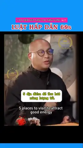 5 địa điểm giúp bạn thu hút năng lượng thịnh vượng. Cứ làm đi, đừng hỏi vì sao. #manifestation #attractabundance #luathapdan #thuhutthinhvuong #luathapdan60s 