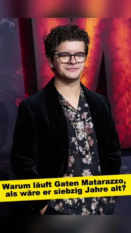 Warum läuft Gaten Matarazzo, als wäre er siebzig Jahre alt? #fyp #celebrity #gatenmatarazzo #strangerthings 