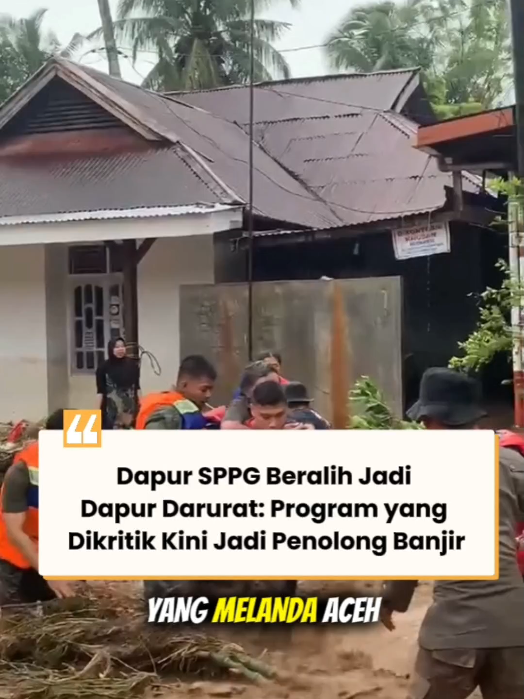 Dapur SPPG Beralih Jadi Dapur Darurat: Program yang Dikritik Kini Jadi Penolong  #mbg #sppg #banjir #sumatra #indonesia🇮🇩 #fyp #balita #beritatiktok #pemerintah #fyppppppppppppppppppppppp
