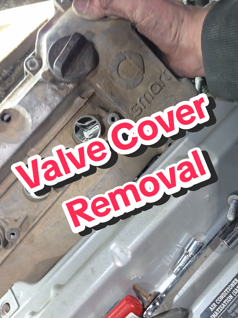 Pulling the valve cover off my Smart Fortwo 451 and opening up the top of the engine. You can see the bolts coming out, the coil packs getting moved aside, and the cover lifting free so I can get to the gasket. If you are dealing with an oil leak or just want to see what the top of the three cylinder looks like during a teardown. #valvecovergasket #smartrunner #jakesohvadventures #oilleak #mechanic 