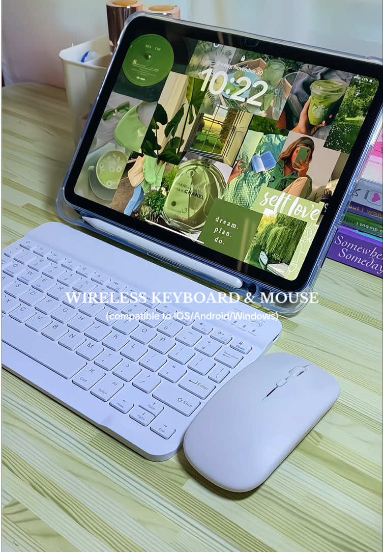 wireless bluetooth keyboard and mouse set compatible with ios/android/windows #wirelesskeyboard #bluetoothkeyboardandmouse #bluetoothkeyboard #bluetoothmouse #fyp 