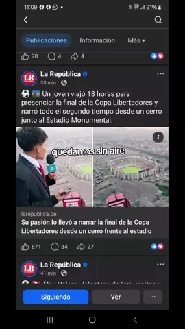 narrando desde el cerro quedamos sin voz pero valió la pena  #poldeportes #narrando desde el #cerro #ate #viral