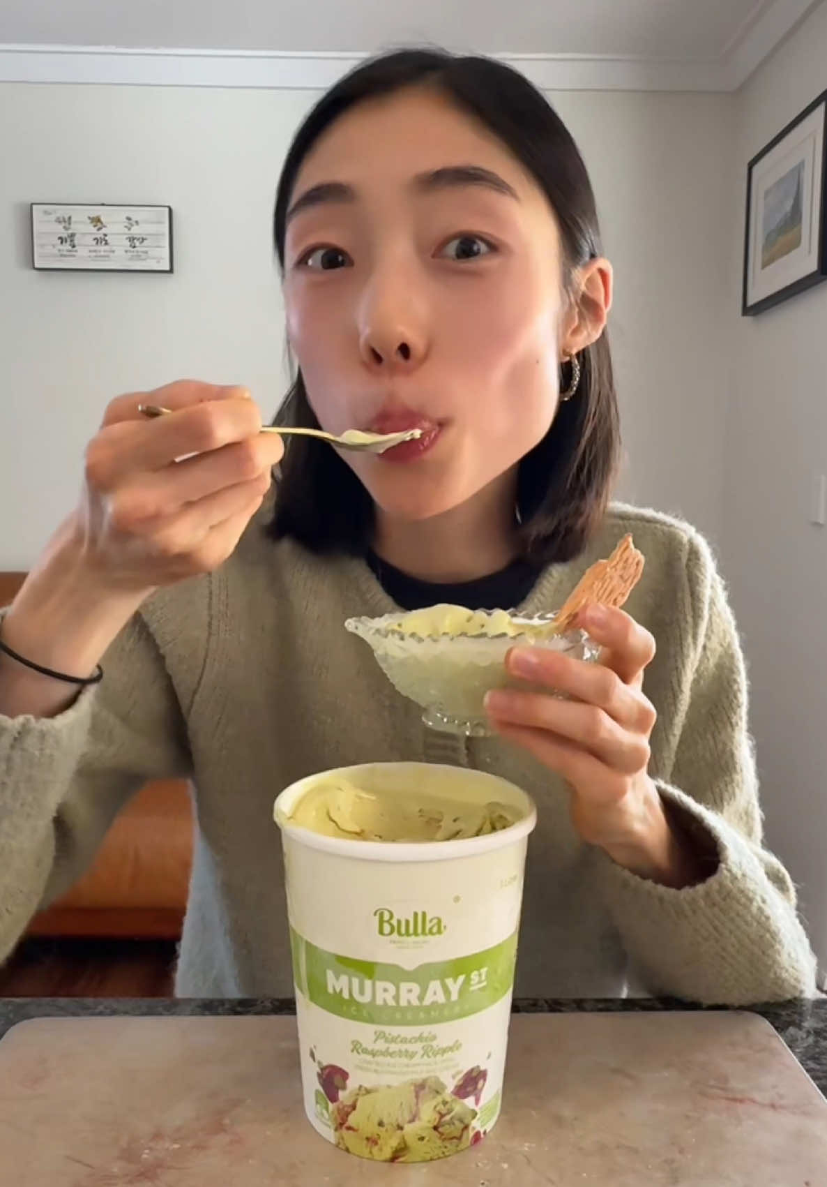 Go check out Bulla Murray St’s new ice cream flavours - Pistachio Raspberry Ripple and Salted Caramel with Speculoos Biscuit - for the perfect sweet treat moment! 💚❤️  @Bulla Family Dairy @Murray St Ice Creamery #bullafamilydairy #murrayst #bulla #brandedcontent #ad 