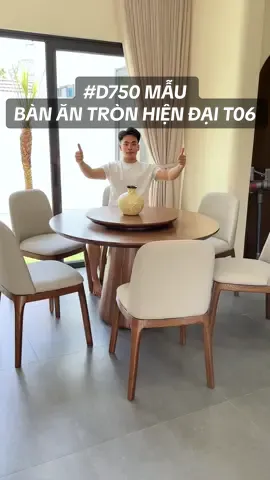 Mẫu bàn ăn tròn hiện đại sang trọng làm điểm nhấn cho không gian phòng bếp mọi người tham khảo nha #nộithất #bànăn #bànghếănb#phongbep #hiệnđại 