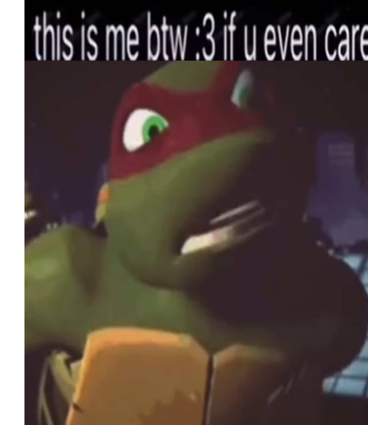 I could not rest until I made this, yes this is a shitpost  #tmnt2012 #tmnt2012raphael #iamhim 