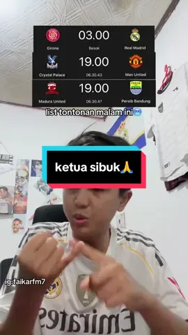 ketua sibuk🙏 #realmadrid #persib #manchesterunited #madrid 