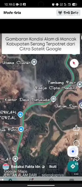 JERITAN ALAM DARI PERBUKITAN MANCAK KABUPATEN SERANG-BANTEN Kami tidak sedang bicara tentang pasir, kami bicara tentang ekosistem yang sekarat. Pesan ini adalah bukti nyata dampak mengerikan dari penambangan yang tak terkontrol. Apa yang Hancur di Mancak? Paru-paru bumi, hutan dan perbukitan dikeruk, ekosistem rusak, menghilangkan fungsi alam sebagai penahan air dan pencegah longsor.  Darah kehidupan sumber mata air dan air tanah menghilang karena alur air terputus. Bagaimana masyarakat bisa hidup tanpa air bersih? Kualitas udara, warga harus menghirup debu dari deru roda truk-truk pasir yang bergesekan dengan aspal setiap hari. Ini mengancam kesehatan dan menjadikan Mancak 'Kota Sejuta Debu'. Keseimbangan alam di Mancak terancam.  Masyarakat tentu menolak perusakan yang mengorbankan masa depan dan generasi mendatang.  Lingkungan hidup adalah hak dasar kami. #tambangpasir #galian #galianpasir #banten #mancak      