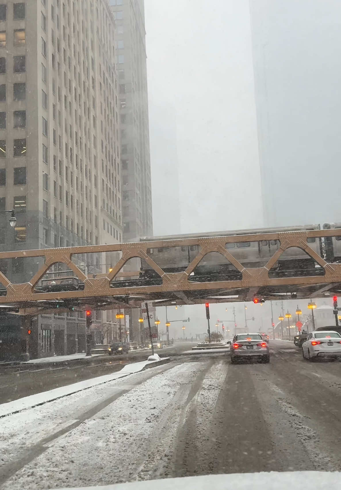 CHICAGO, Snow Day ❄️#usa #snow #chicago #winte 