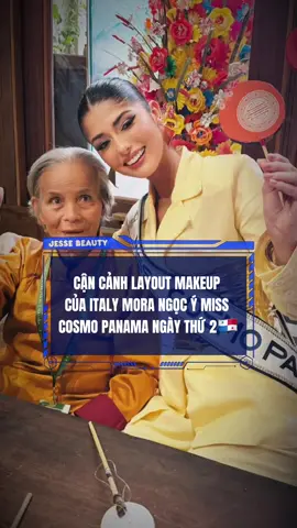 HÌNH NHƯ LAYOUT NÀY CỔ TỰ MAKE🫶🏻🇵🇦 #queenbeauty_team #jessebeauty12 #italymora #misscosmopanama #tiktokgiaitri 