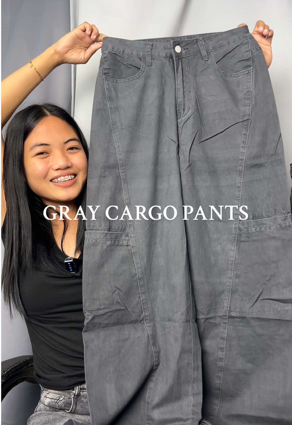 gray cargo pants reco! #cargopants #pants #cargojeans 