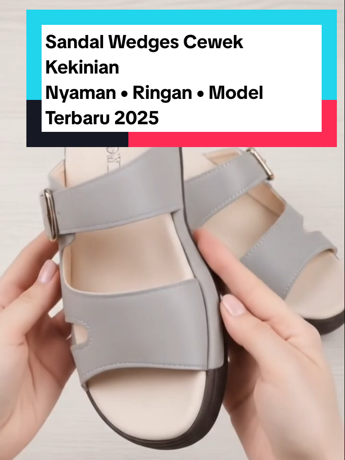 Sandal Wedges Cewek Nyaman • Ringan • Model Terbaru 2025 #sandalwanita #sandalkekinian #sandalmurah 